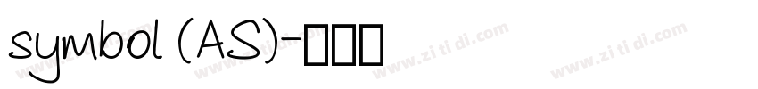 symbol (AS)字体转换